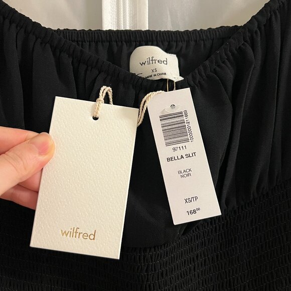 Aritzia Wilfred Bella Slit Dress in Black - Picture 6 of 6